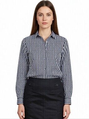 H&M Strip Button Down Blouse